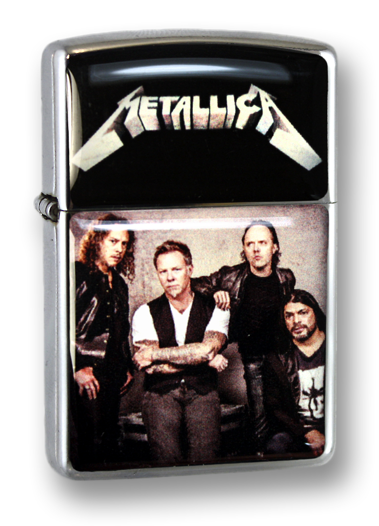 Зажигалка RockMerch Metallica - фото 1 - rockbunker.ru