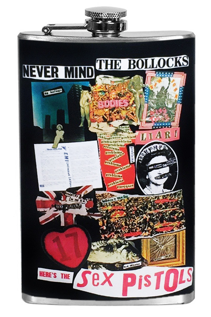 Фляга Sex Pistols Never Mind the Bollocks  9oz - фото 1 - rockbunker.ru