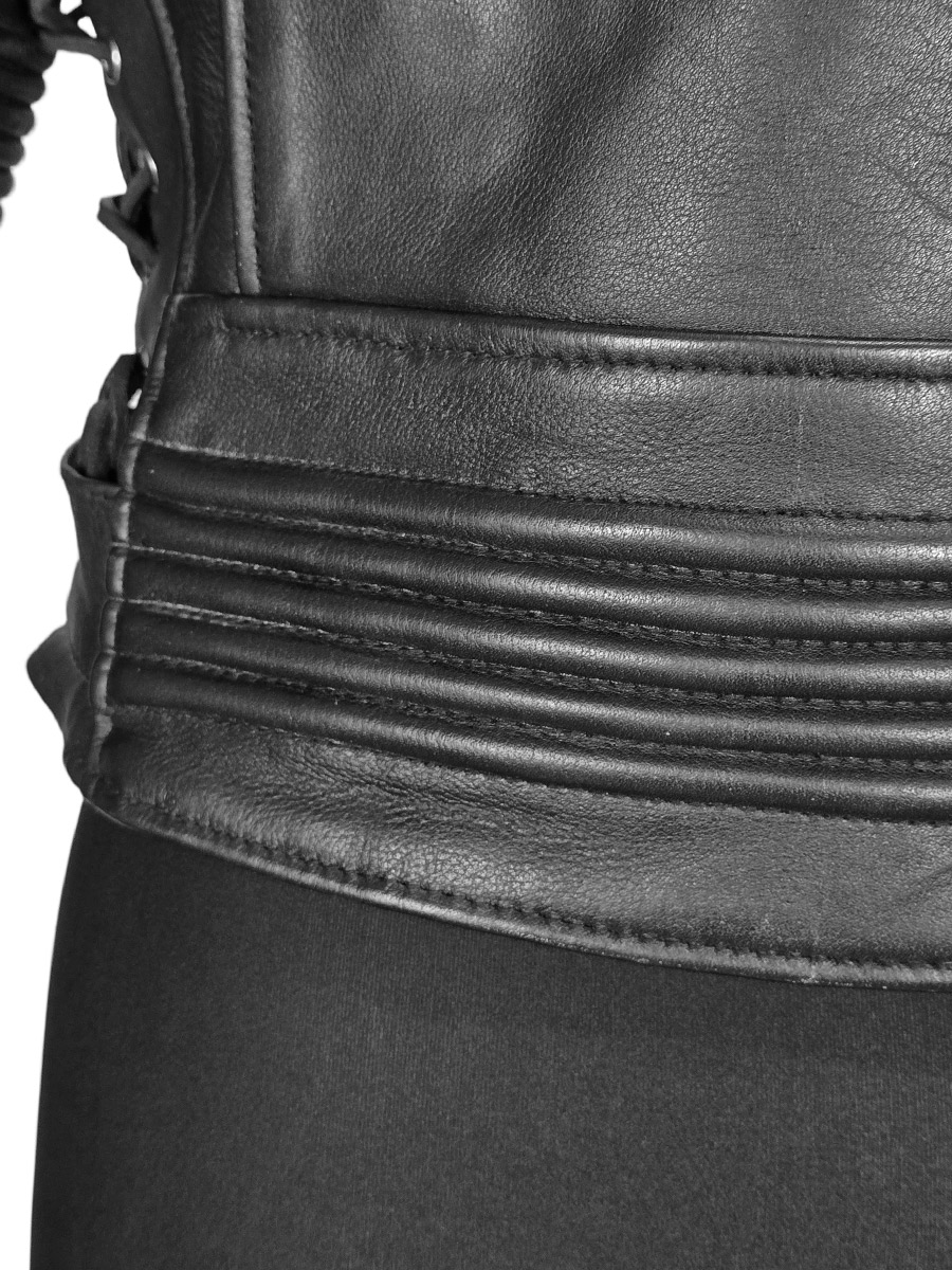 Косуха женская кожаная RockMerch KRM044B - фото 7 - rockbunker.ru