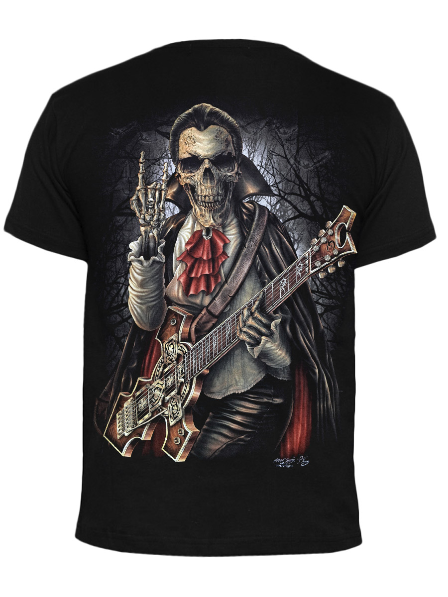 Футболка Rock Chang Скелет Гитарист - фото 2 - rockbunker.ru