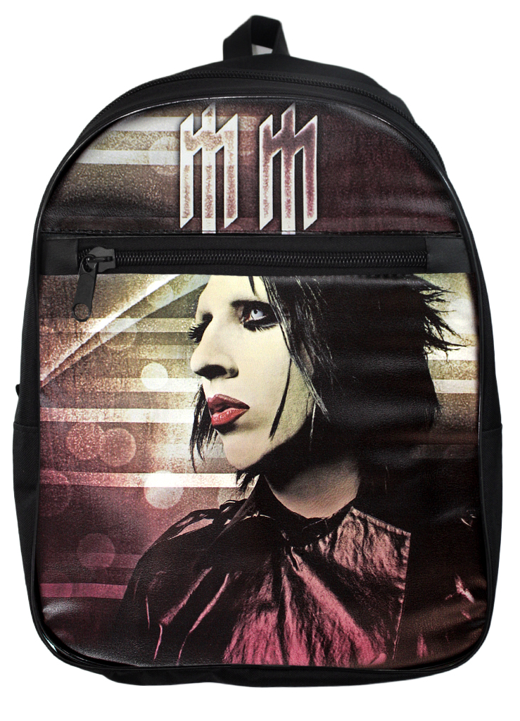 Рюкзак Marilyn Manson из кожзаменителя - фото 1 - rockbunker.ru