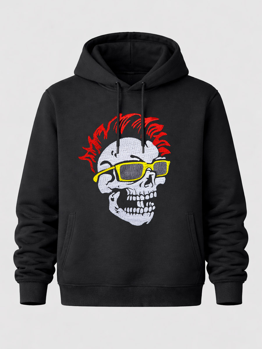 Толстовка RockMerch Череп-Панк - фото 1 - rockbunker.ru