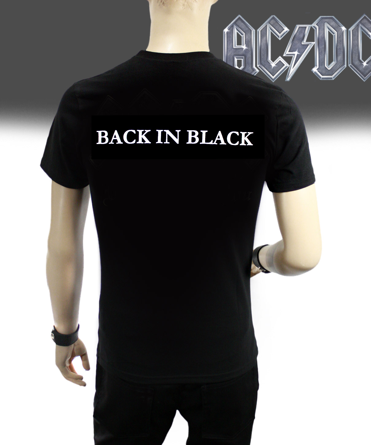 Футболка AC DC Black in black - фото 2 - rockbunker.ru