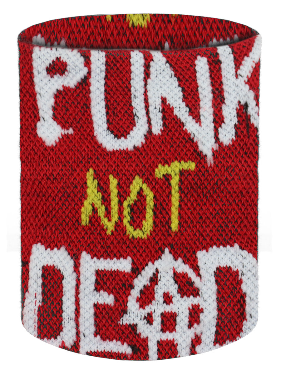 Напульсник Punk not Dead красный - фото 1 - rockbunker.ru