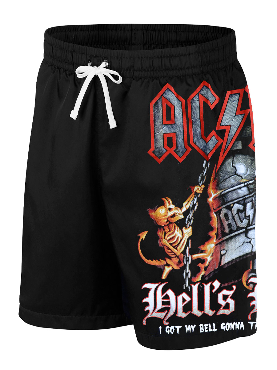 Шорты AC DC - фото 1 - rockbunker.ru