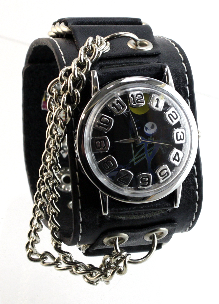 Часы наручные Джек с цепочкой - фото 1 - rockbunker.ru