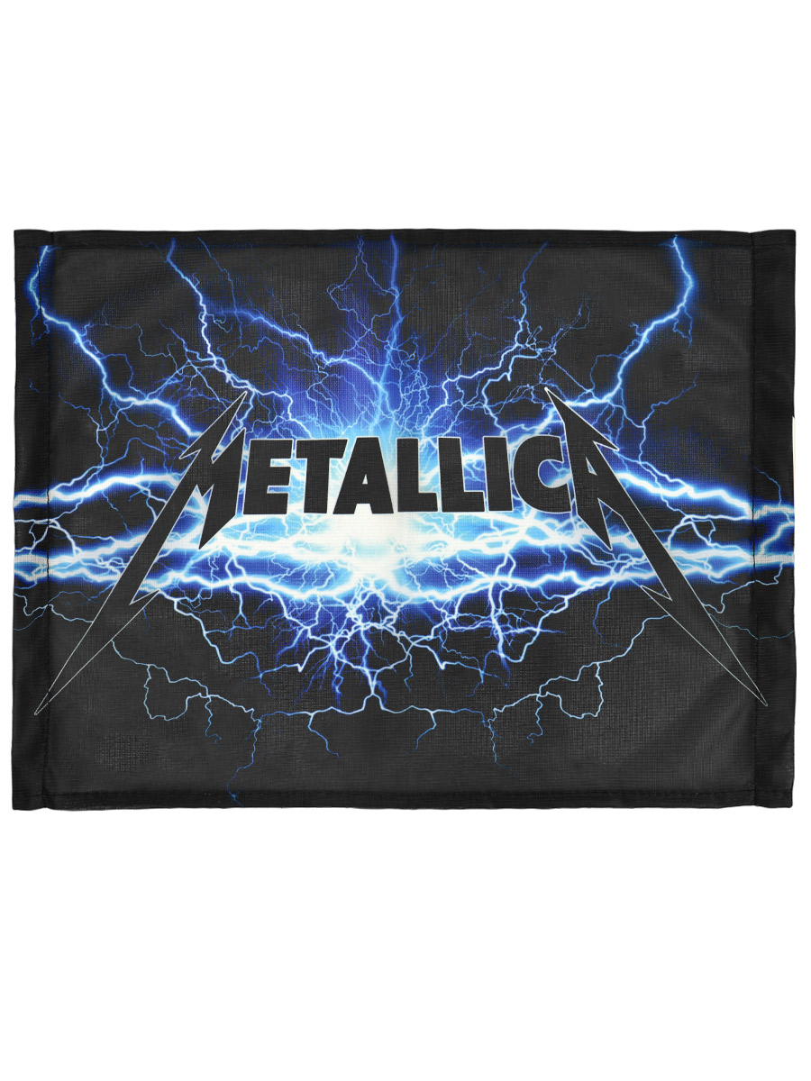 Флаг автомобильный Metallica Ride The Lightning - фото 2 - rockbunker.ru