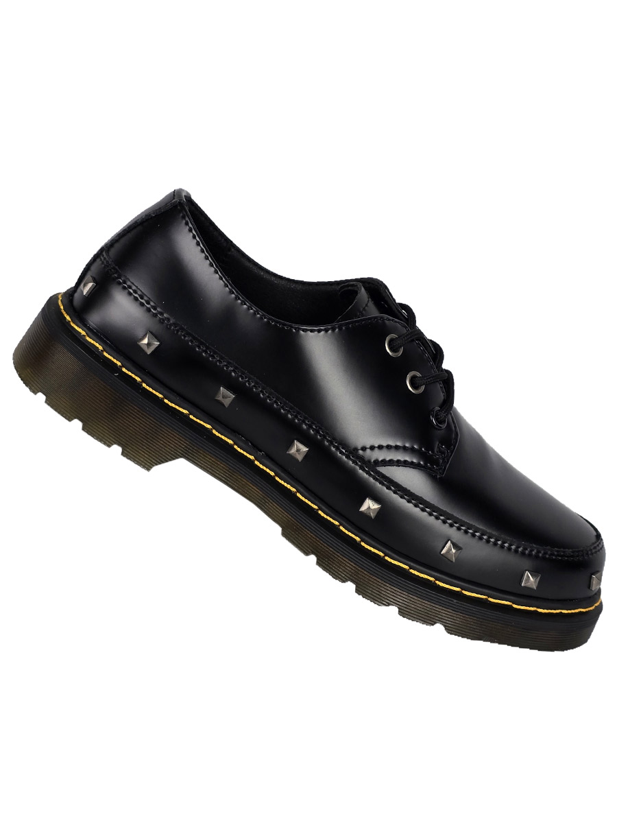Ботинки Dr.Martens 1461 Stud Ll Black - фото 2 - rockbunker.ru