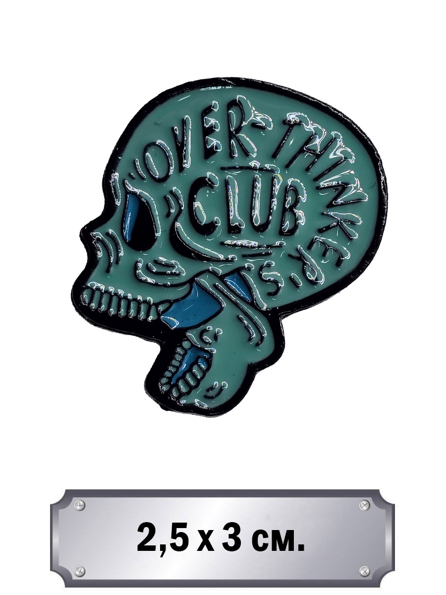 Значок Over-Thinkings Club - фото 1 - rockbunker.ru