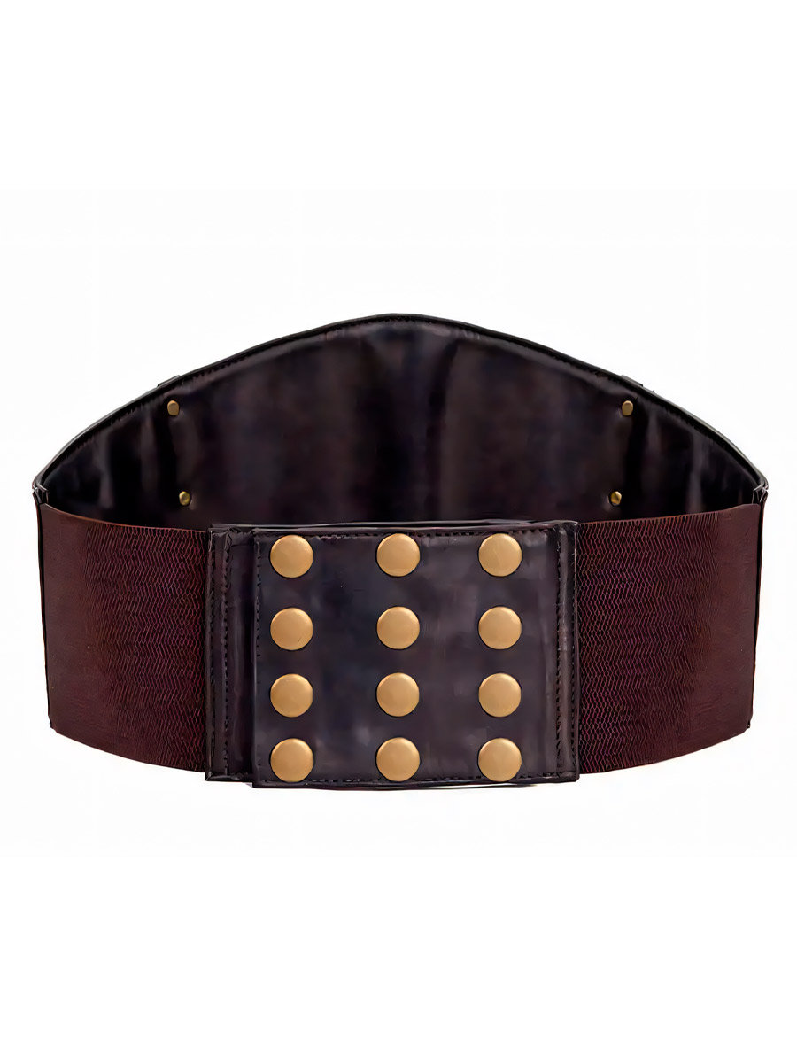 Пояс Стимпанк Инкрустированный со Шнуровкой - фото 2 - rockbunker.ru