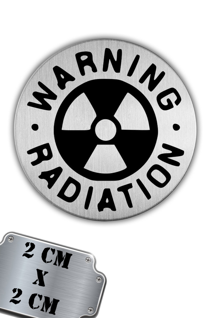 Значок-пин Warning Radiation - фото 1 - rockbunker.ru
