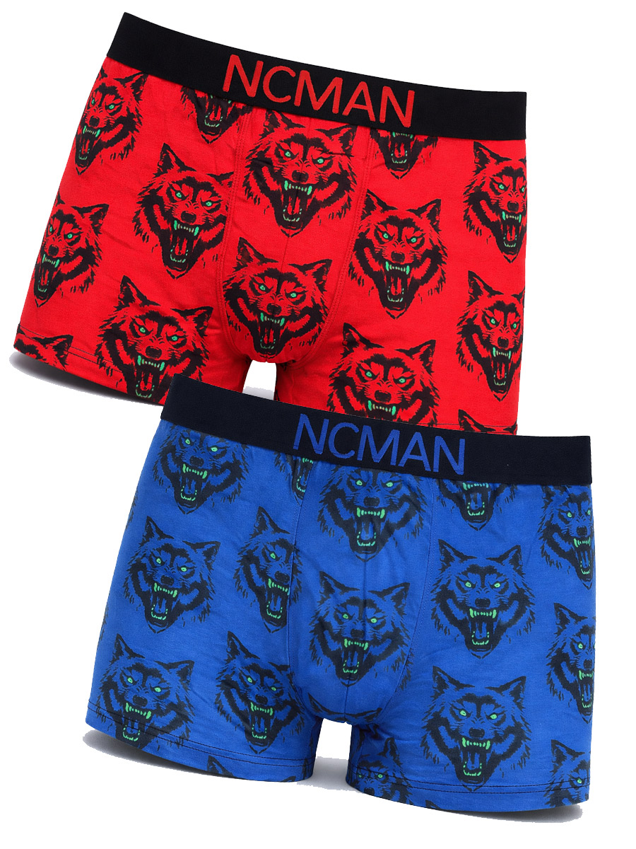 Трусы NC-MAN Волк Оскал - фото 1 - rockbunker.ru