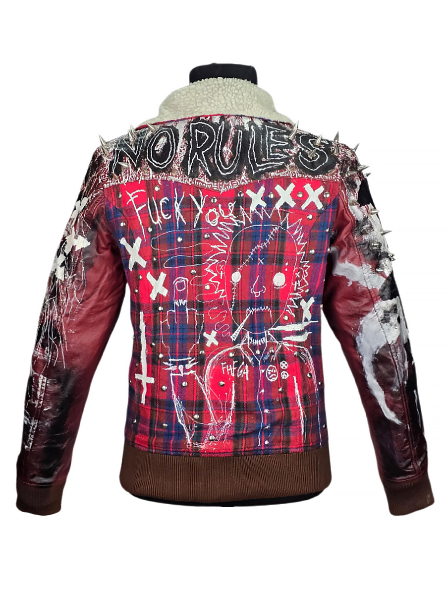 Косуха кастомная клетчатая Smile - фото 2 - rockbunker.ru