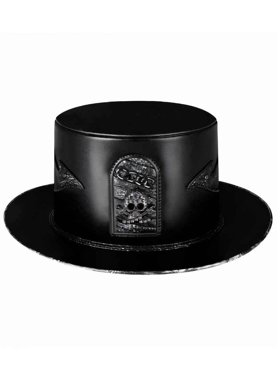 Стимпанк Шляпа Череп с Крыльями - фото 1 - rockbunker.ru