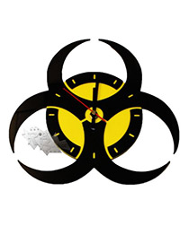Часы настенные Biohazard - фото 1 - rockbunker.ru