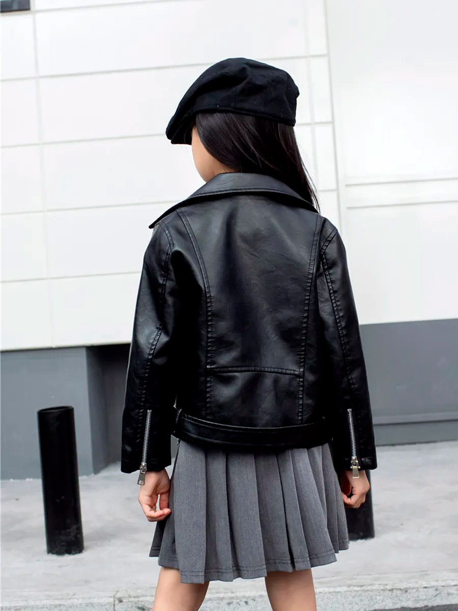 Косуха Детская Черная - фото 2 - rockbunker.ru