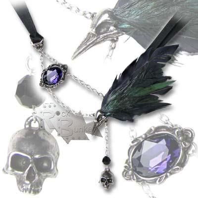 Колье Alchemy Gothic P540 The Raven - фото 1 - rockbunker.ru