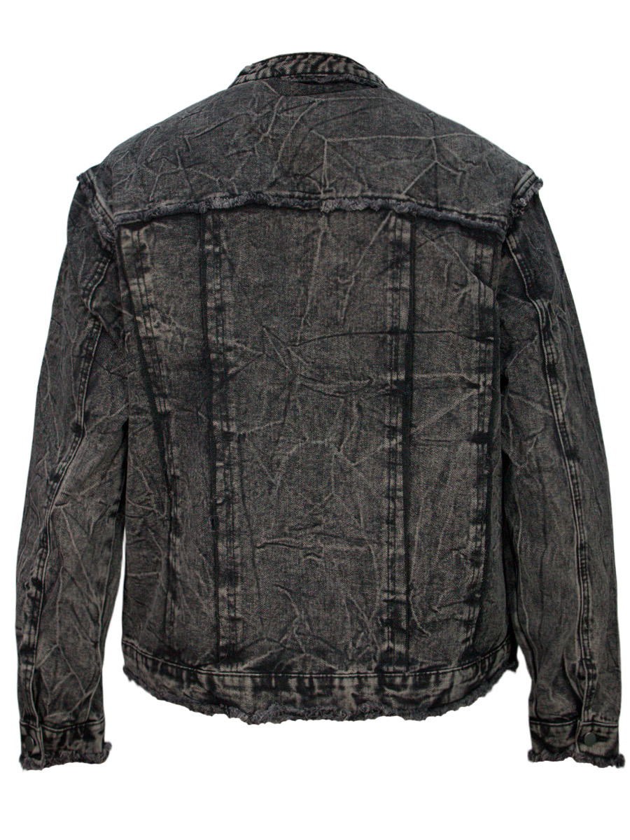 Куртка Джинсовая Серая - фото 2 - rockbunker.ru