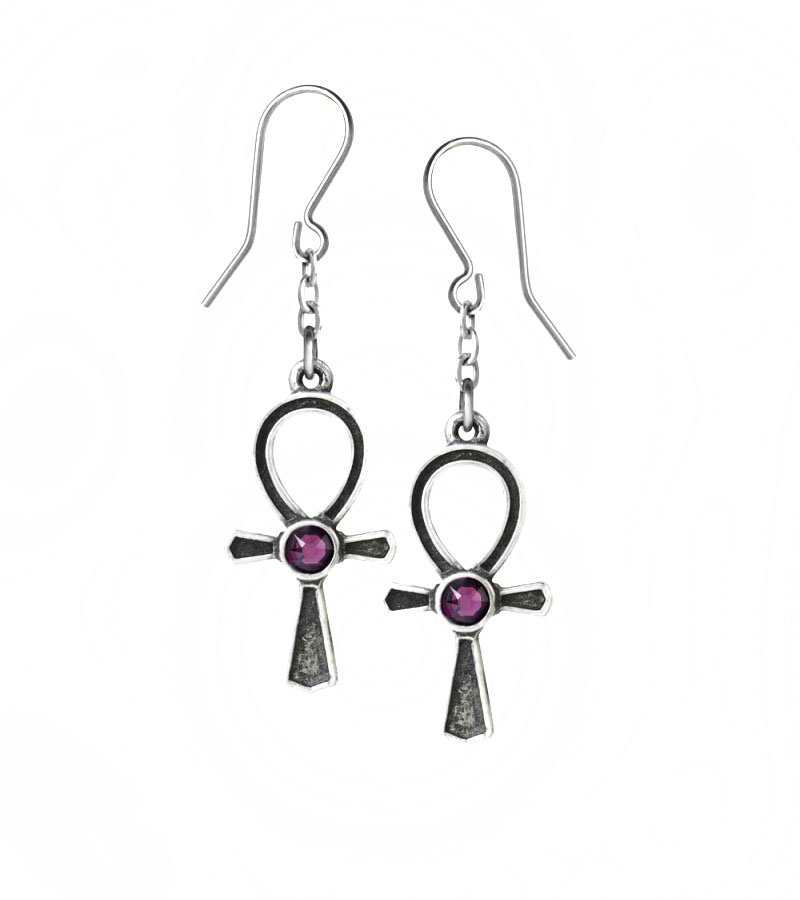 Серьги Alchemy Gothic E372 Ankh Of Osiris - фото 1 - rockbunker.ru