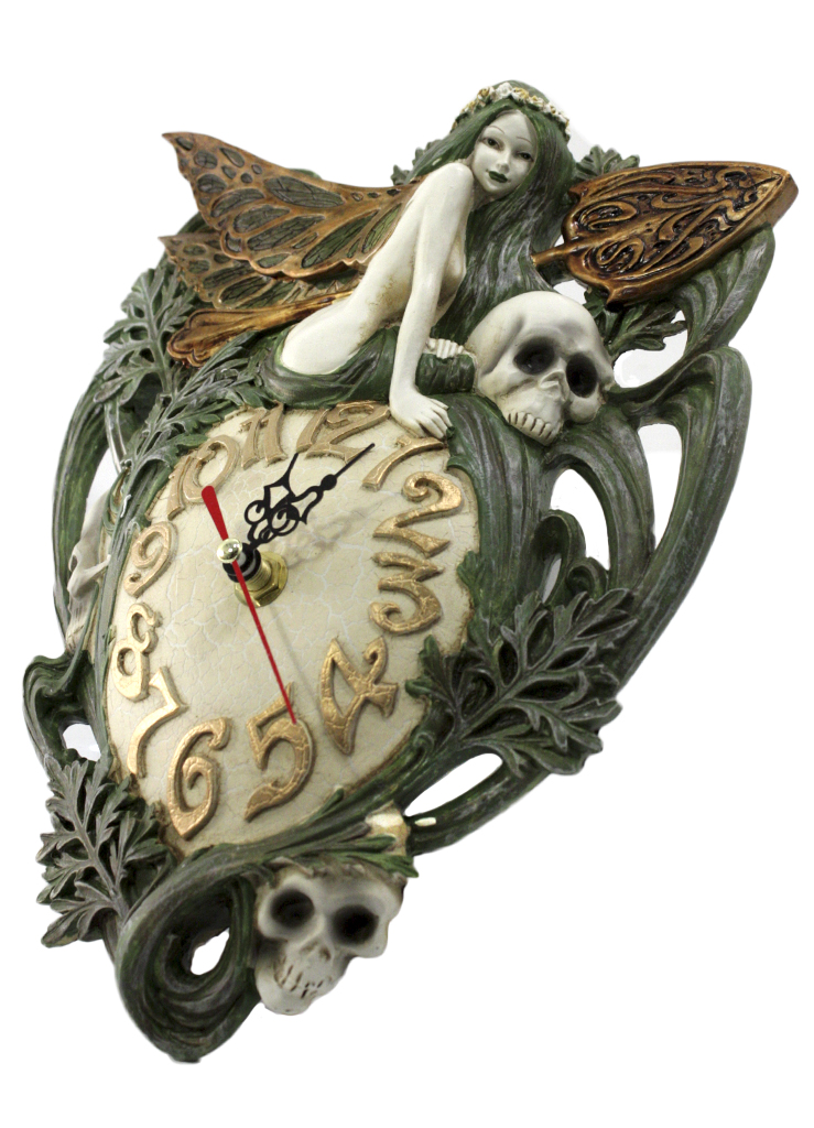 Часы настенные Alchemy Gothic V22 Green Fairy Absinthe - фото 2 - rockbunker.ru