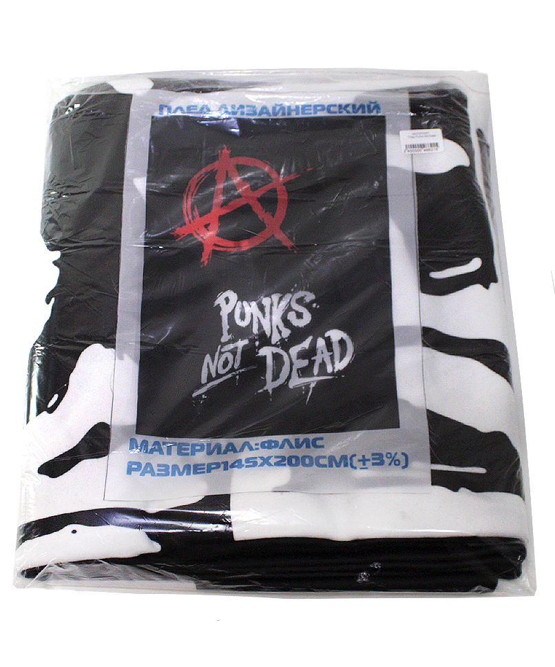 Плед Punks Not Dead - фото 3 - rockbunker.ru