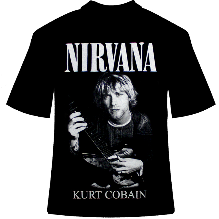 Футболка Nirvana Kurt Cobain - фото 1 - rockbunker.ru