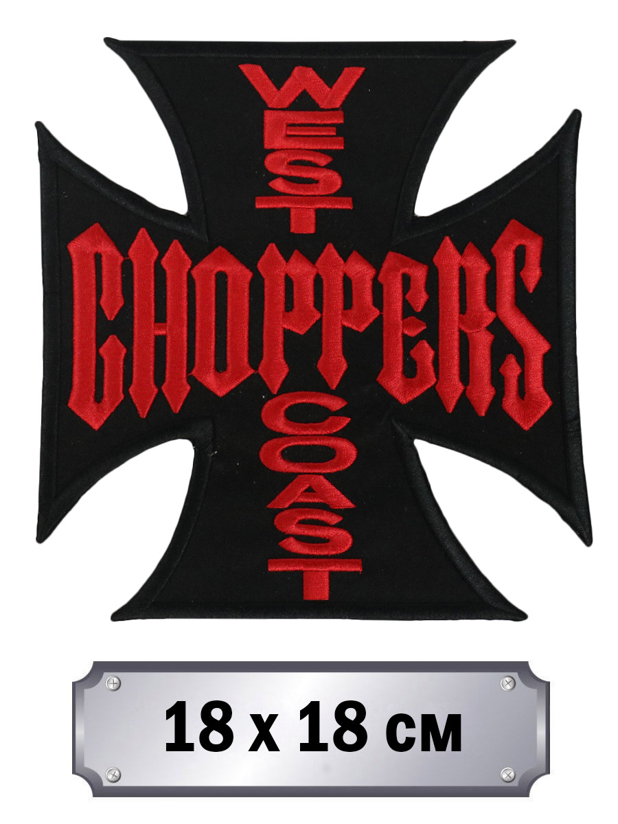 Термонашивка на спину West Coast Choppers - фото 2 - rockbunker.ru