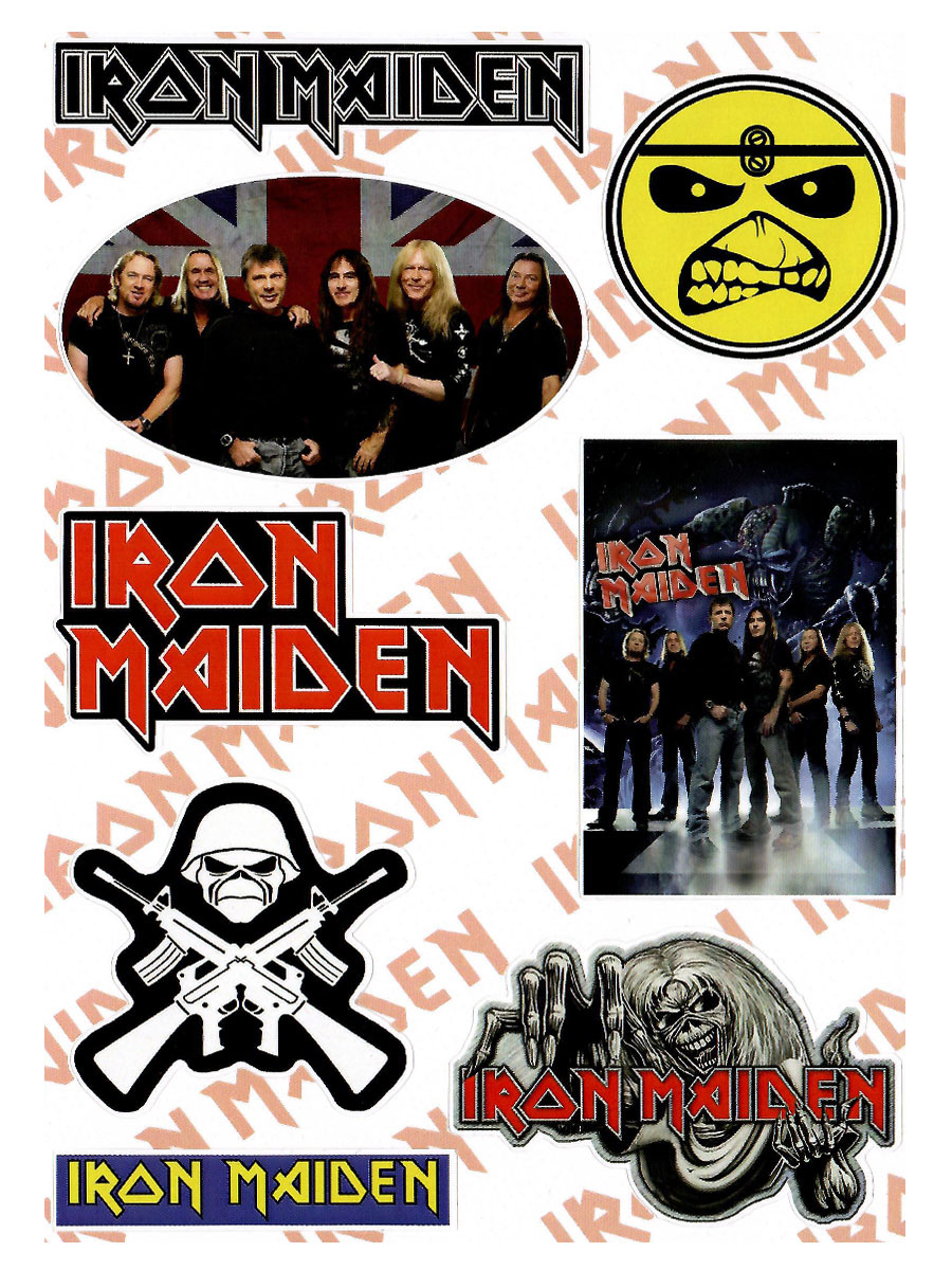 Набор стикеров Iron Maiden - фото 2 - rockbunker.ru