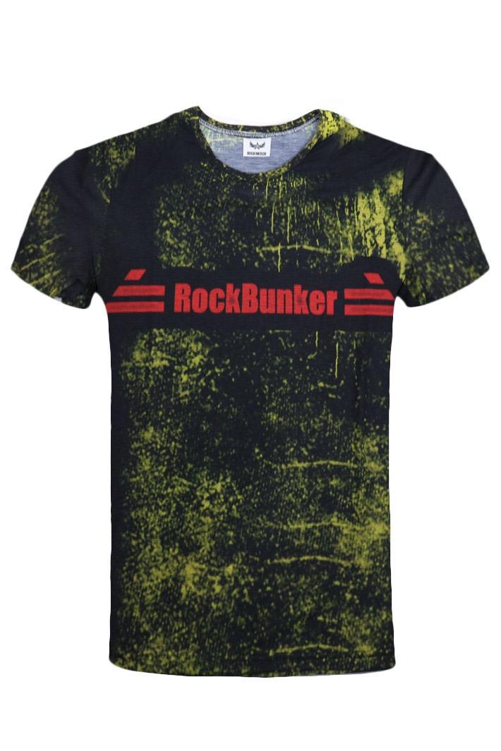 Футболка Full Print RockBunker желто-черная - фото 1 - rockbunker.ru