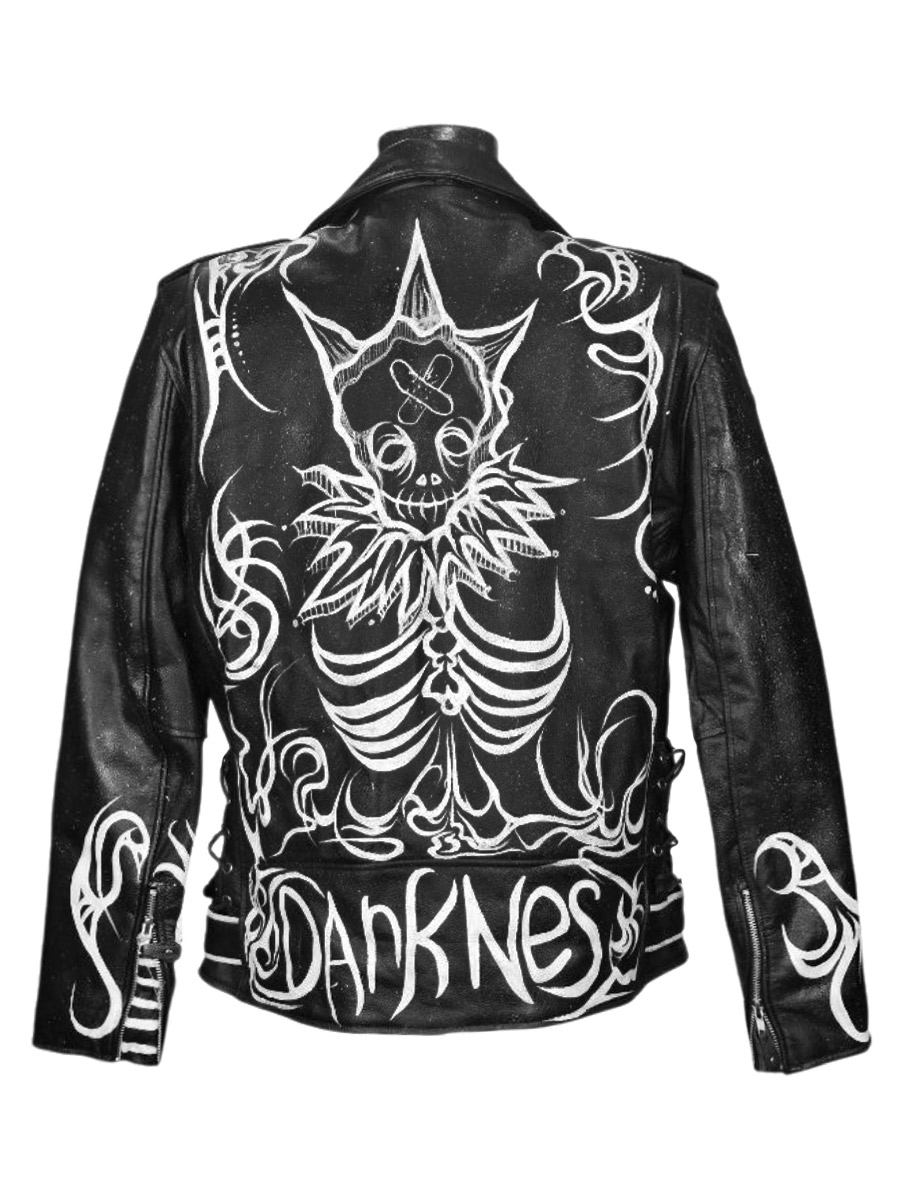 Косуха кастомная кожаная Dark Soul - фото 2 - rockbunker.ru