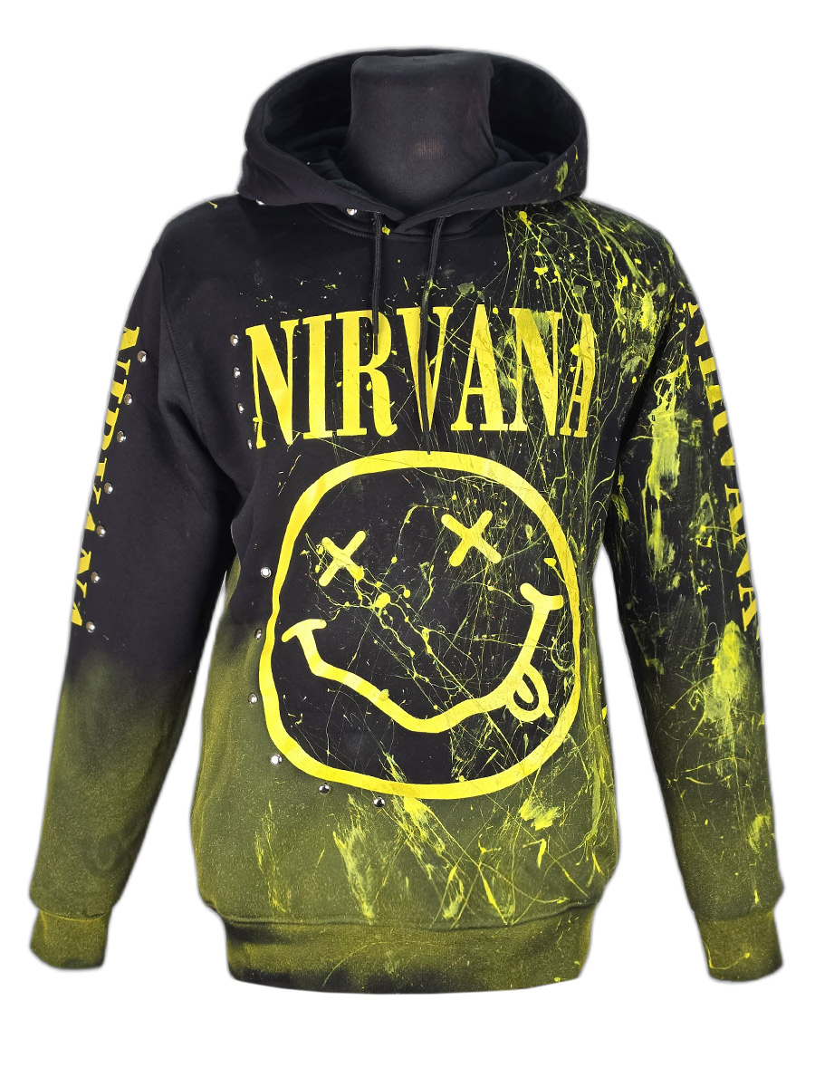 Кастомная толстовка Nirvana - фото 1 - rockbunker.ru