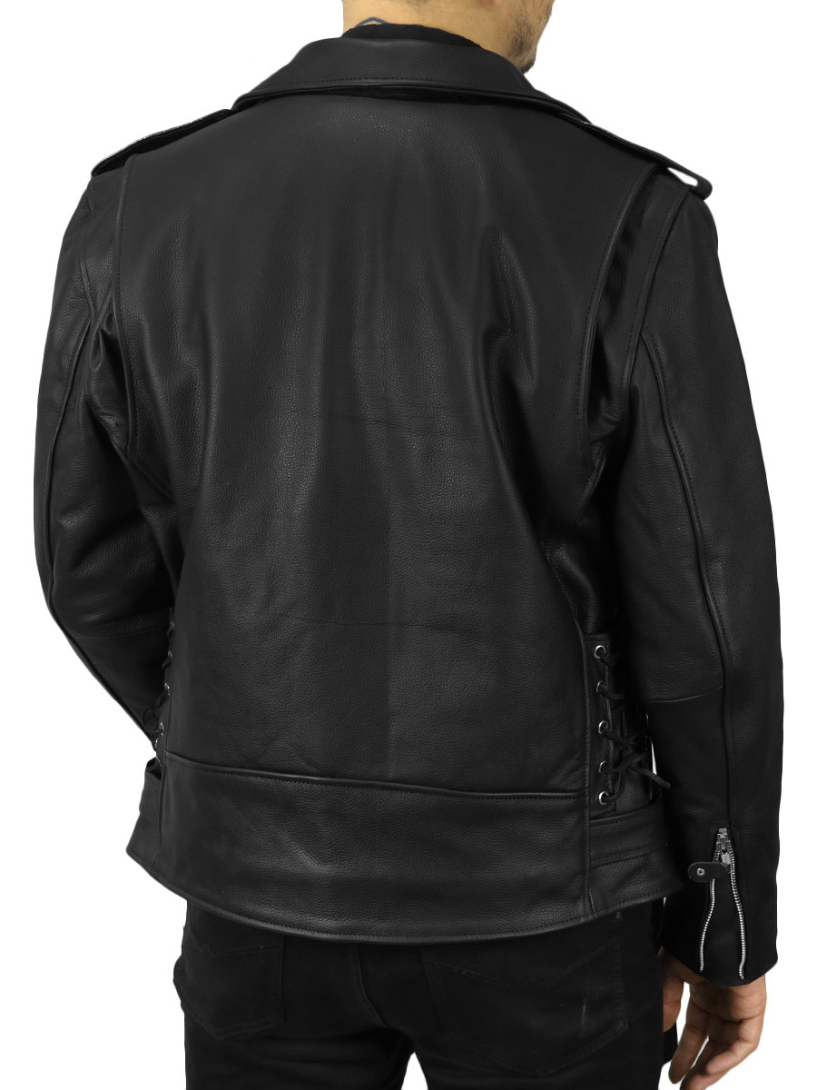 Косуха кожаная мужская RockMerch - фото 3 - rockbunker.ru