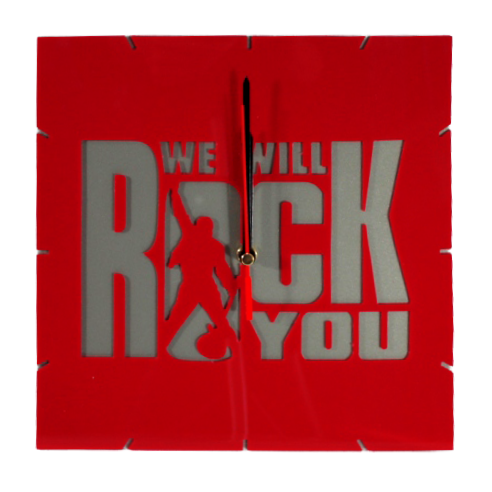 Часы настенные We Will Rock You - фото 1 - rockbunker.ru