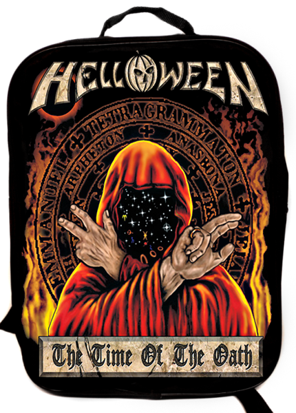 Портфель-ранец Helloween текстильный - фото 1 - rockbunker.ru