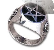 Кольцо Alchemy Gothic R23 Roseus Pentagram - фото 1 - rockbunker.ru