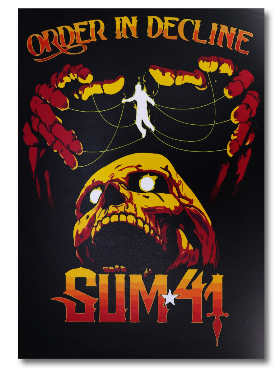 Плакат пластиковый Sum 41 Order - фото 1 - rockbunker.ru