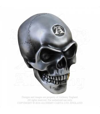 Череп Alchemy Gothic V41 Metalised Alchemist Skull - фото 1 - rockbunker.ru