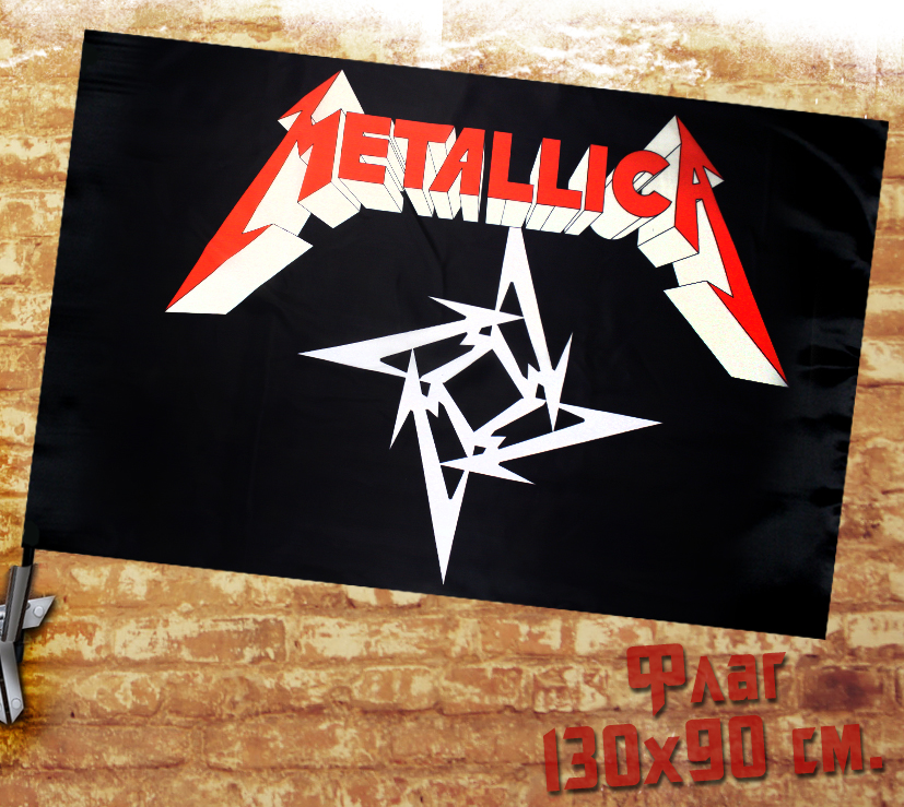 Флаг Metallica - фото 1 - rockbunker.ru
