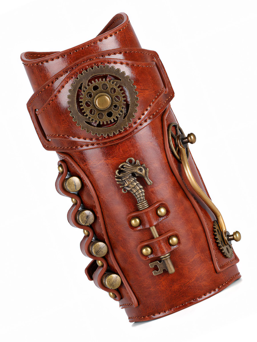 Наруч Стимпанк Парный с Часами. Пули  - фото 2 - rockbunker.ru