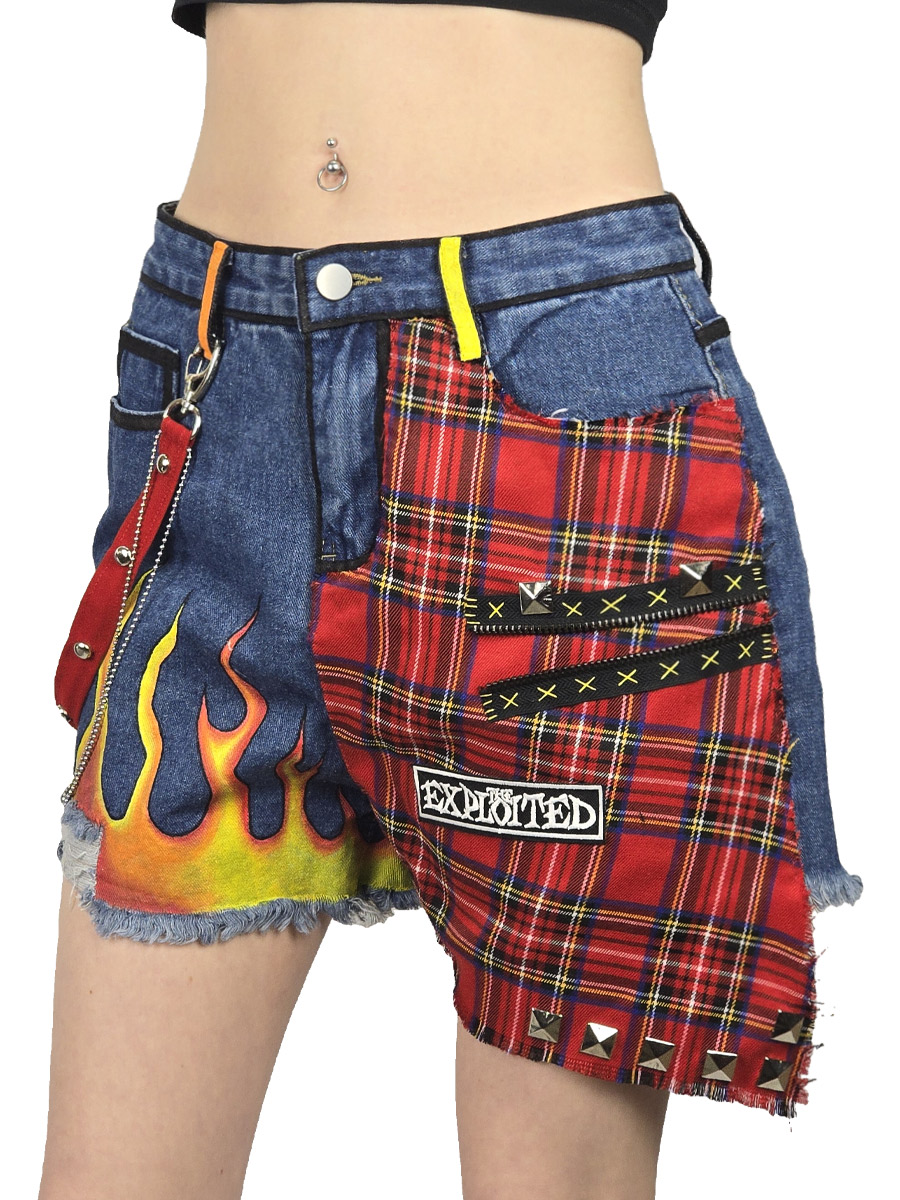 Шорты кастомные Punks Not Dead - фото 2 - rockbunker.ru