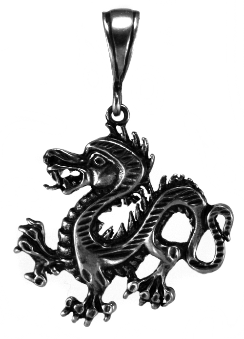 Кулон Китайский дракон - фото 1 - rockbunker.ru