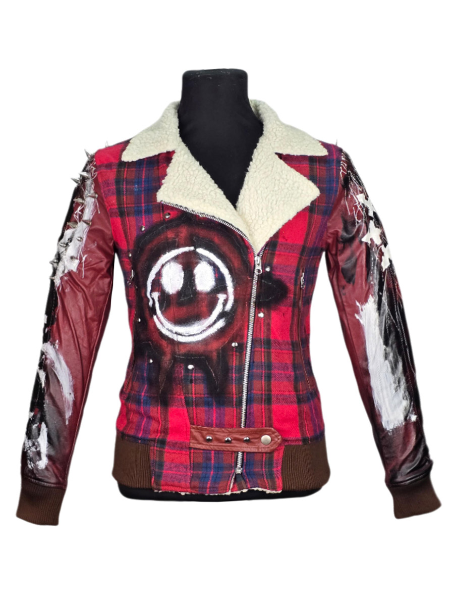 Косуха кастомная клетчатая Smile - фото 1 - rockbunker.ru