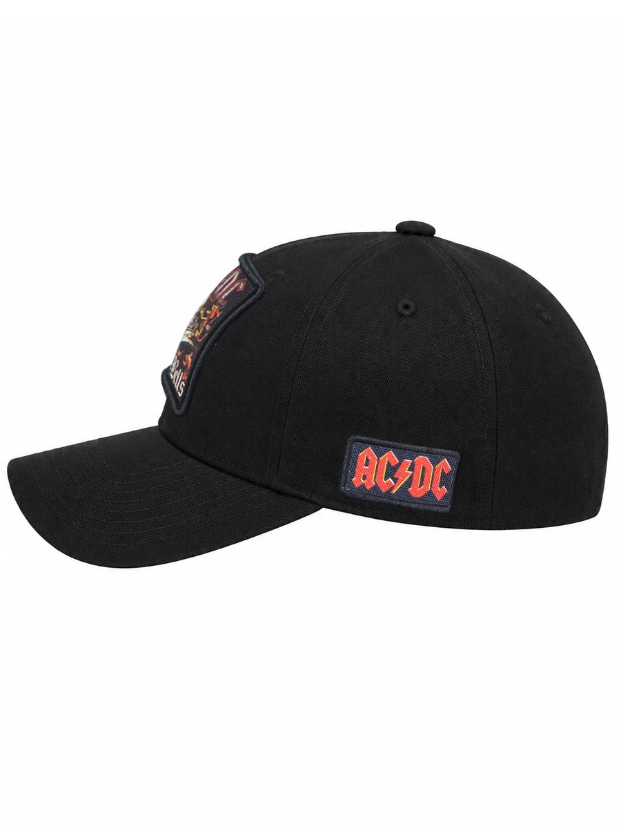 Бейсболка RockMerch с нашивкой AC DC - фото 2 - rockbunker.ru