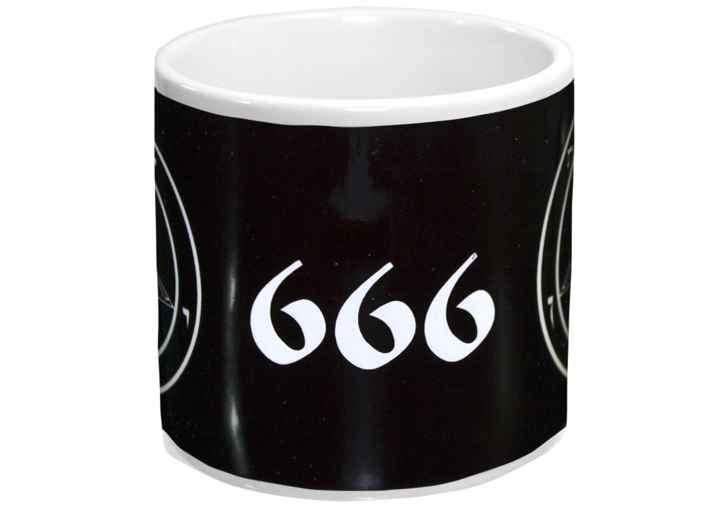 Чашка кофейная RockMerch 666 - фото 2 - rockbunker.ru