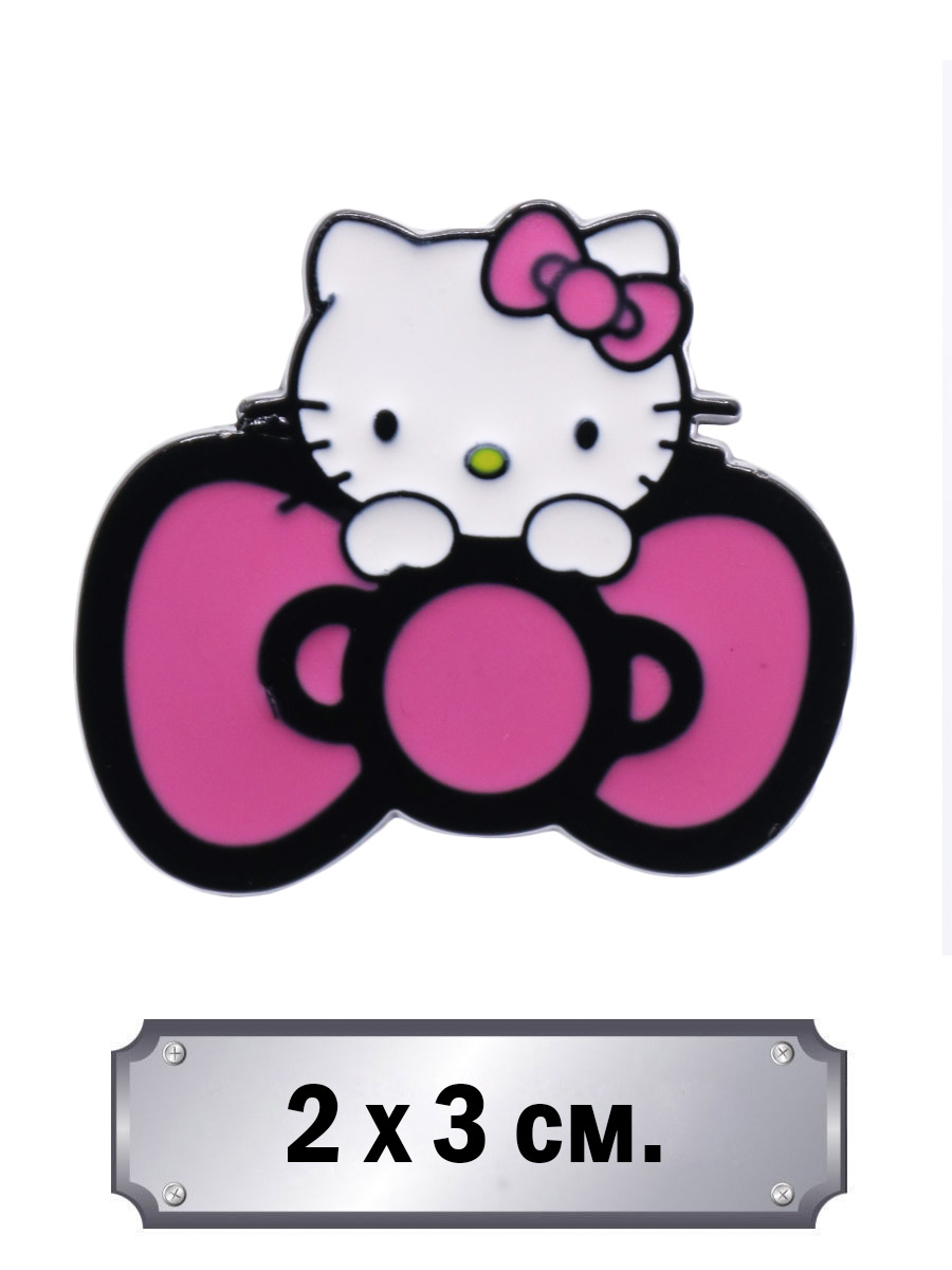 Значок Hello Kitty Бантик - фото 1 - rockbunker.ru