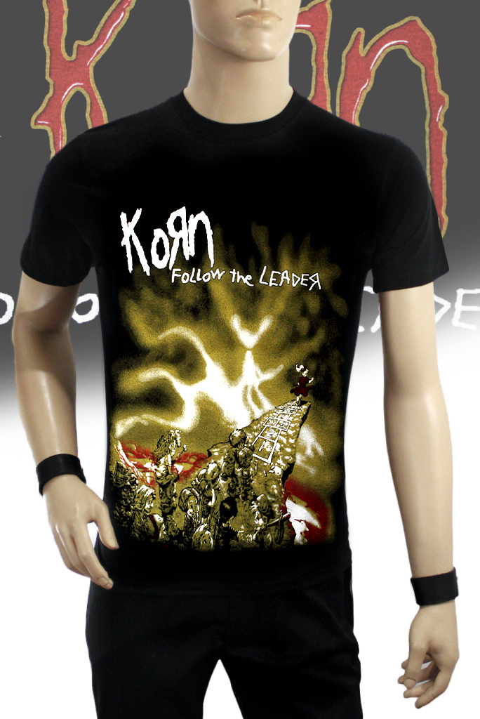 Футболка Hot Rock Korn Follow the leader - фото 1 - rockbunker.ru