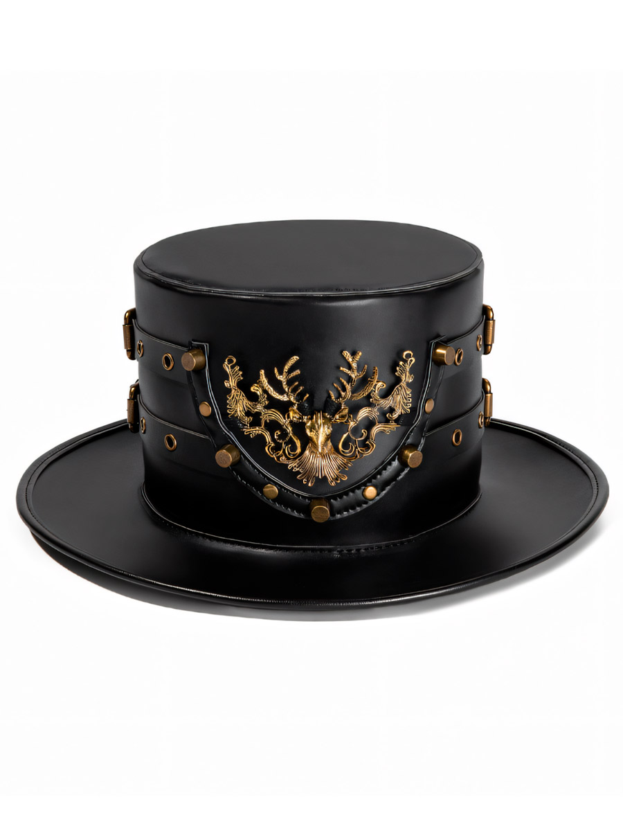 Стимпанк Шляпа Олень - фото 1 - rockbunker.ru