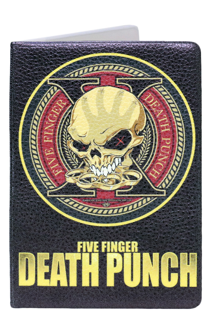 Обложка на паспорт RockMerch Five Finger Death Punch - фото 1 - rockbunker.ru