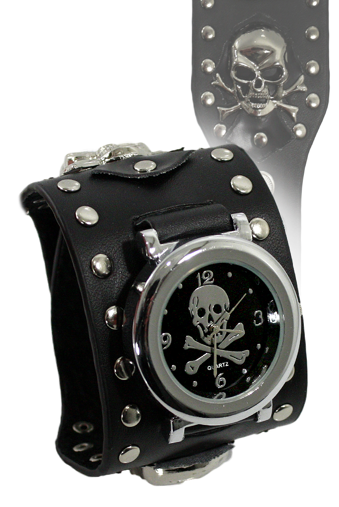 Часы наручные Веселый Роджер с хольнитенами - фото 1 - rockbunker.ru