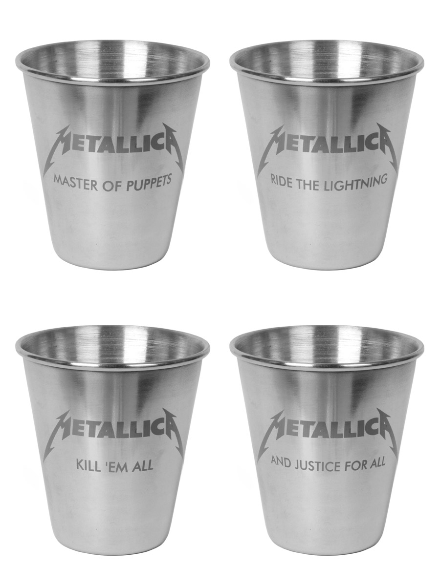 Набор стаканов походный RockMerch Metallica - фото 6 - rockbunker.ru